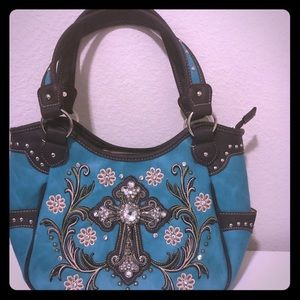 Turquoise fashion purse